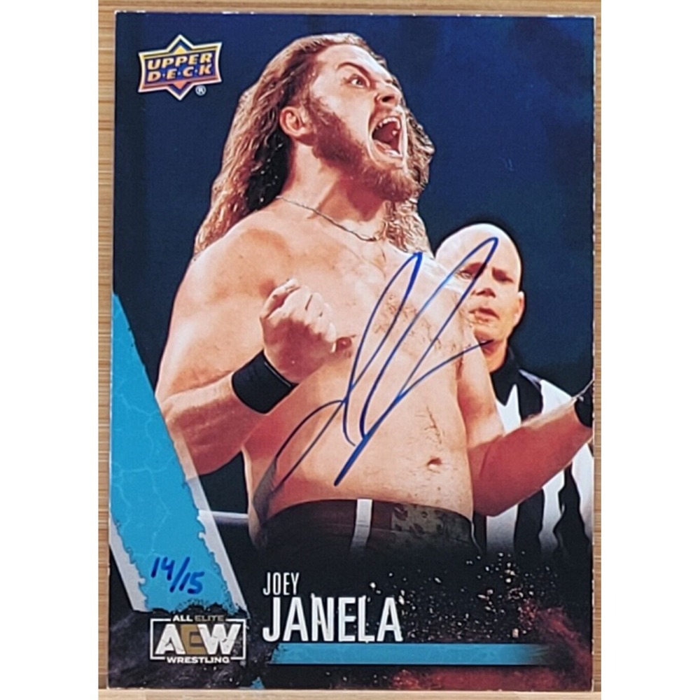 2022‎ UPPER DECK AEW JOEY JANELA 2021 AEW BUYBACK AUTO #D 14/15